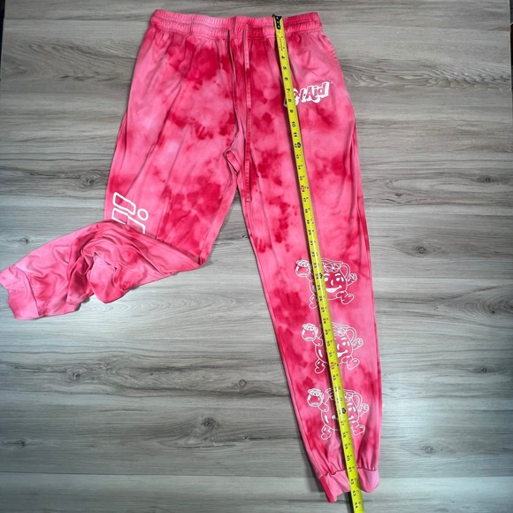 Kool Aid Tie Dye Joggers Pink‎ OH YEAH Sweatpants with Kool Aid Man Graphic - Picture 8 of 16
